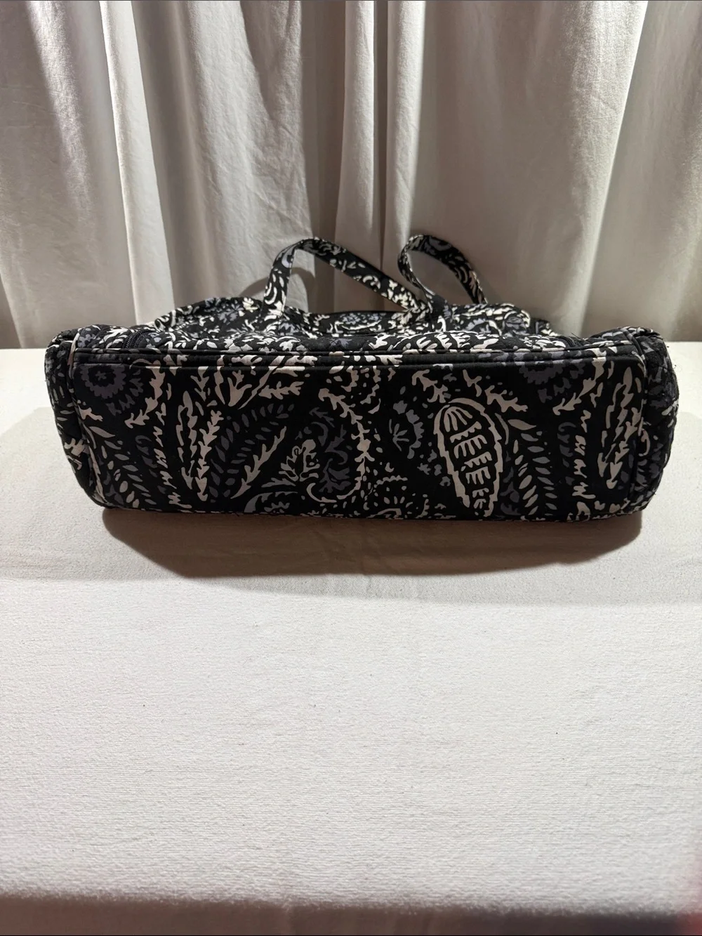 Vera Bradley Black & White Quilted Weekender Travel Bag